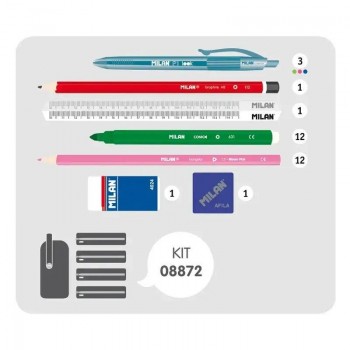 Kit 4 estuches con contenido serie Flowery 08872FWS Milan
