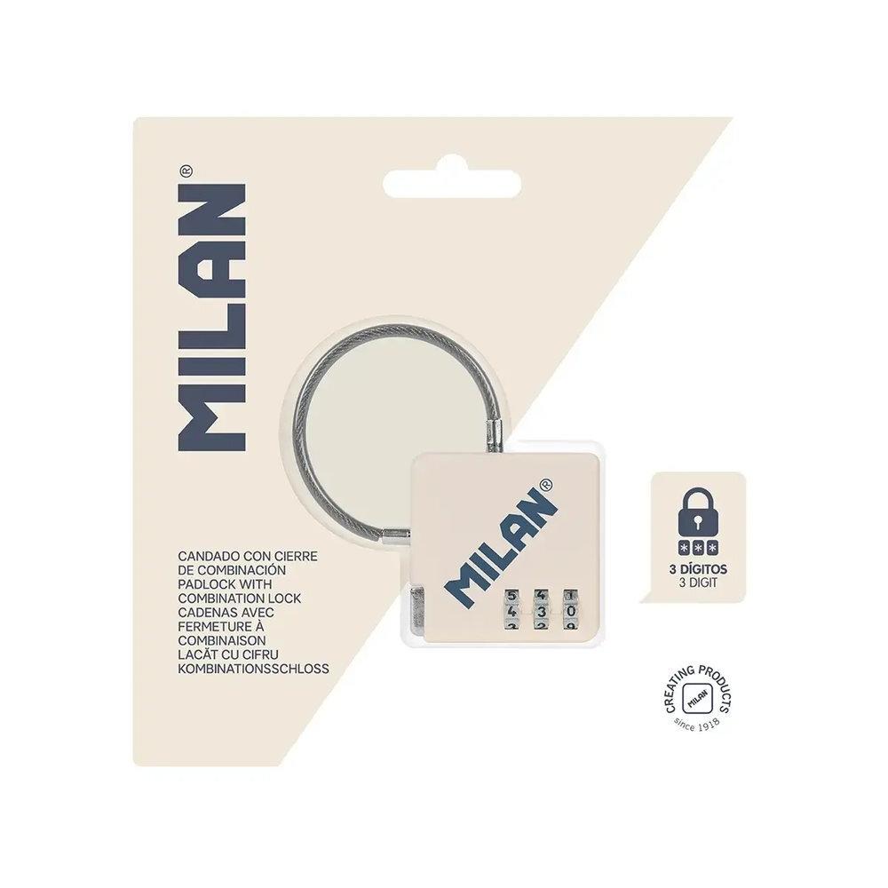 Candado combinacion Milan 430 beige BWM10533SNCBG