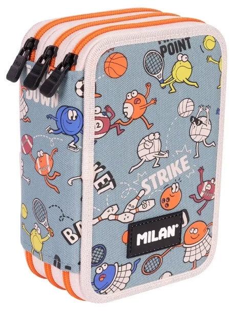 Plumier 3 pisos con contenido Milan Serie Sport 081364SPT