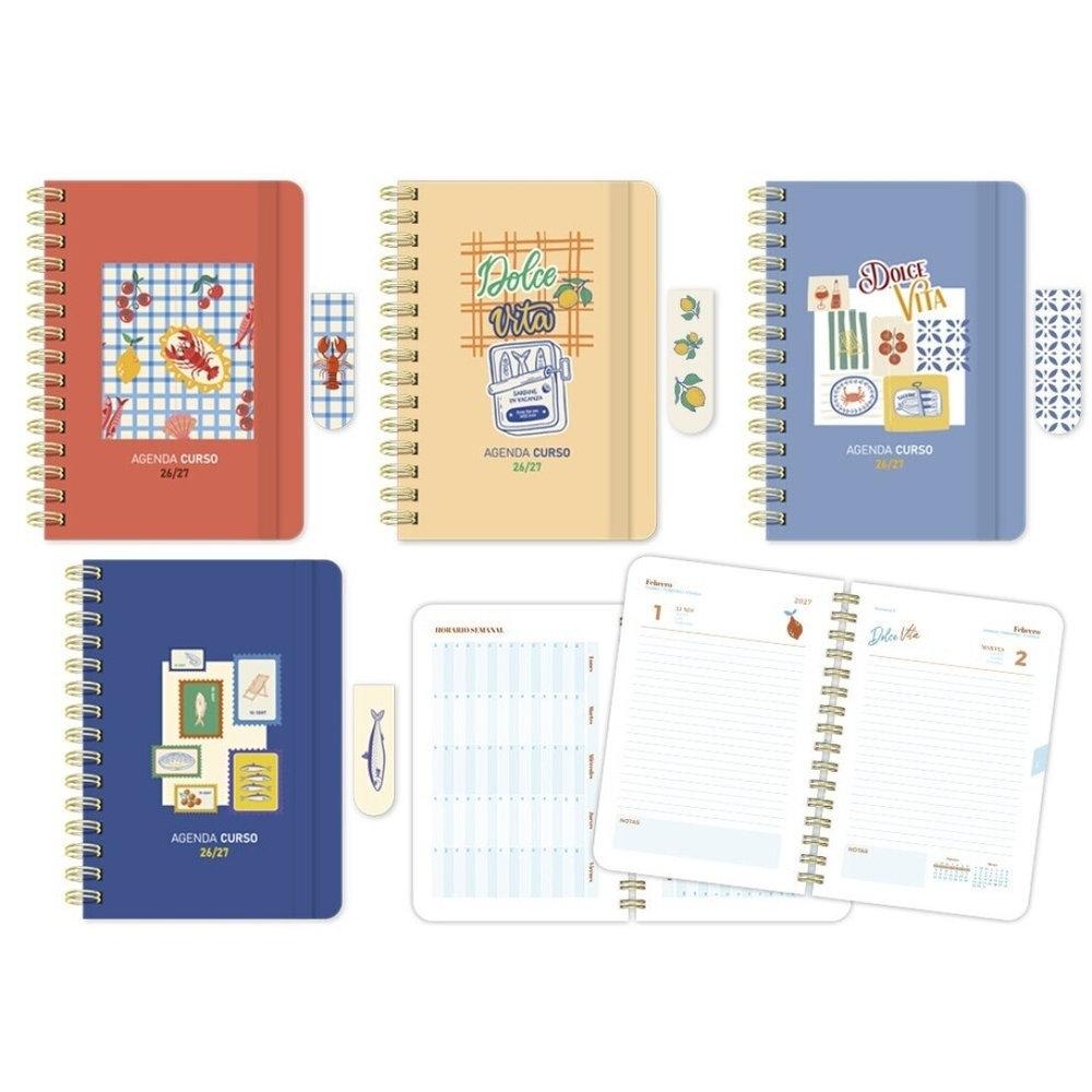 Agenda escolar 2026-2027 Ingraf 334140 Dolce Vita 4º tapa carton dia pagina (No devolución)