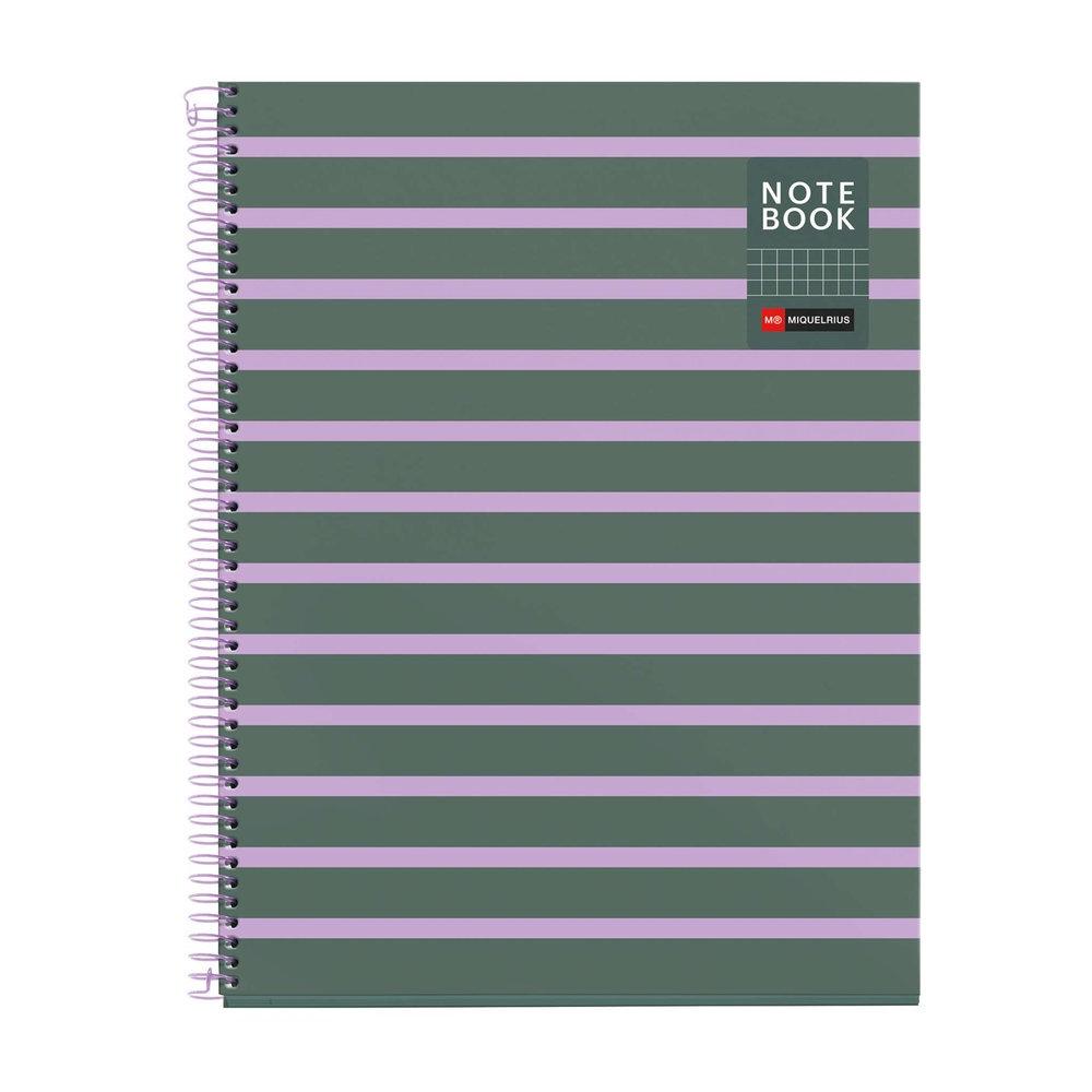 Block MiquelRius A4 80 hojas 5x5 90 gramos Between the lines Ceniza MR4518