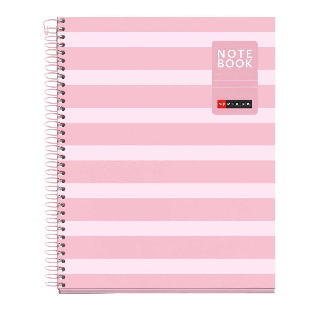 Block MiquelRius A5 80 hojas Horizontal 90 gramos Between the lines Rosa MR4536