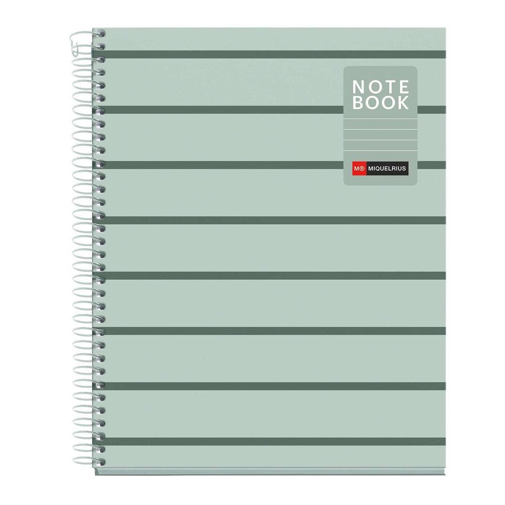 Block MiquelRius A5 80 hojas Horizontal 90 gramos Between the lines Musgo MR4541