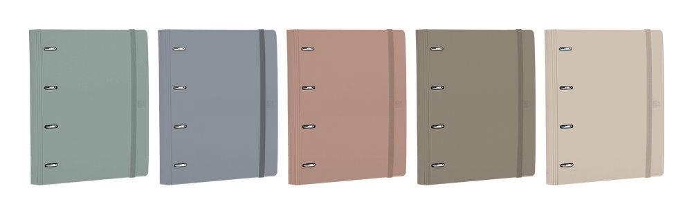 Carpebloc Oxford 400207879 A4+ 4 anillas 35mm 100H 90G horizontal Forest 50% plastico reciclado