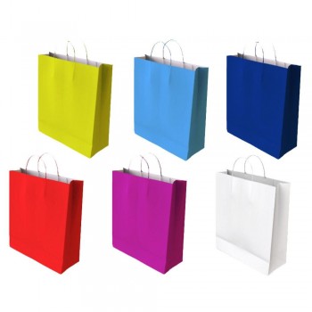 BOLSA PAPEL CELULOSA AZUL CLARO S 24x10x32cm 60322631 GRAFOPLAS