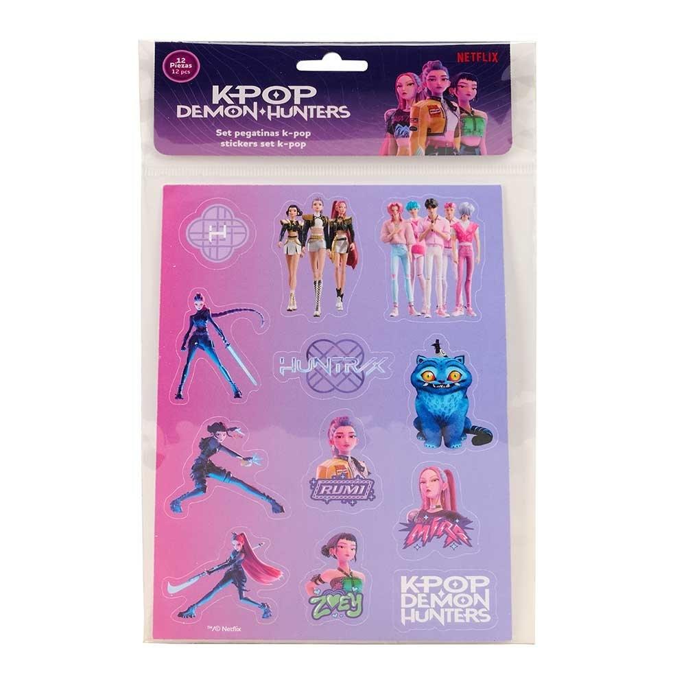 SET PEGATINAS K-POP Demon Hunters - STATIONERY 342660913 SAFTA