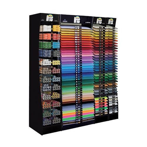 Expositor cartulina Iris 400080320 50x65 600 hojas cesta + contenido carton surtido