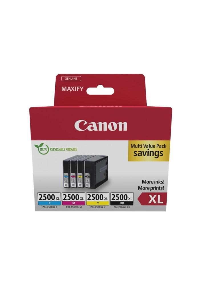 Ink Canon original Pixma PGI-2500XL pack 4 cian/magenta/amarillo/negro 9254B010