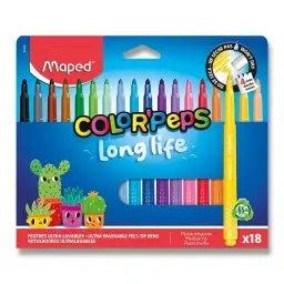 Rotulador color peps Long Life C/18 844001 Maped