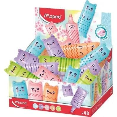 Rotulador fluorescente Maped mini pastel Kawai surtido 743605EU