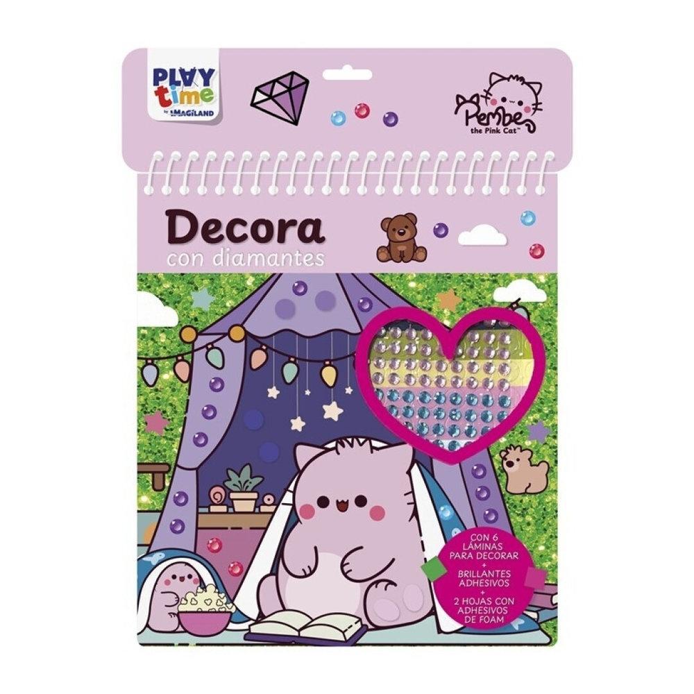 DECORA CON DIAMANTES - PEMBE THE PINK CAT PTL011 IMAGILAND