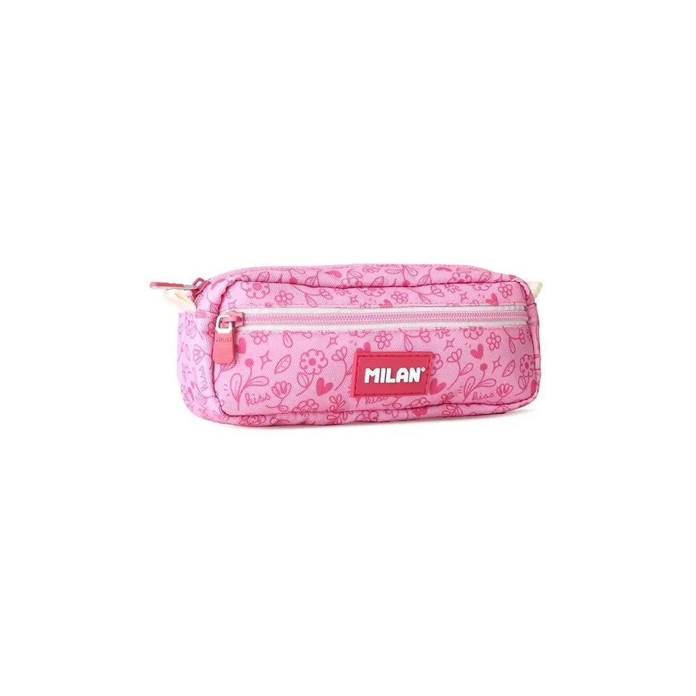 Portatodo rectangular doble serie Pink Flower 081148SNHD Milan