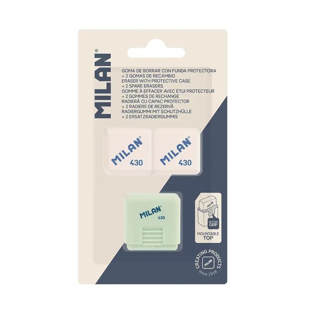 Blíster goma 430 de miga de pan con funda rígida, colección 430 since 1918 + 2 gomas de recambio Milan BYM10330