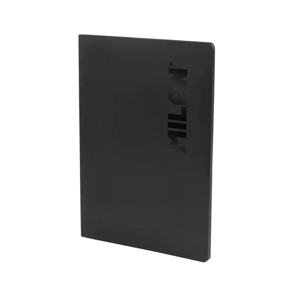 Libreta Milan 57242L48DWK A4 48 hojas 95 gramos Horizontal Shadow Negro