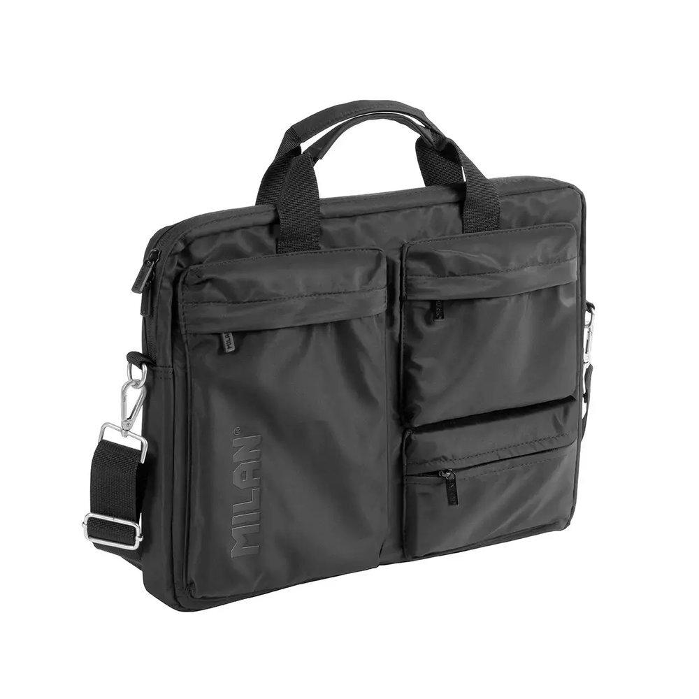 Maletín portátil Milan 17  colección Shadow Negro 624304DW