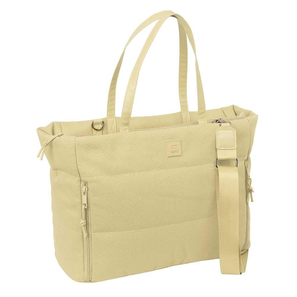 BOLSO CON BOLSILLO PARA PORTATIL 14,1'' SAFTA BASIC ""BEIGE"" 642633293