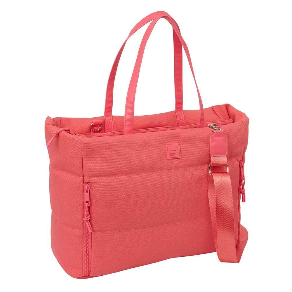 BOLSO CON BOLSILLO PARA PORTATIL 14,1'' SAFTA BASIC ""MARSALA"" 642640293