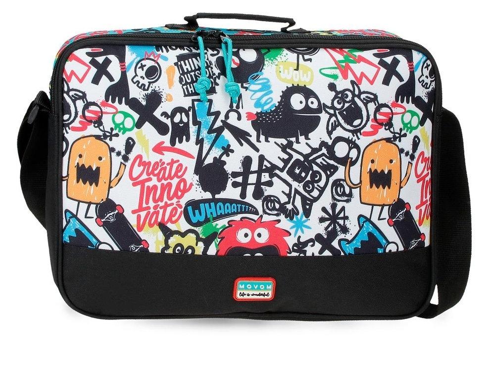 Bandolera 38cm. Movom Monsters Negro 110087600020 Joumma