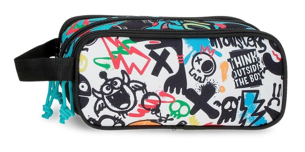 Portatodo triple Movom Monsters Negro 110087407020 Joumma