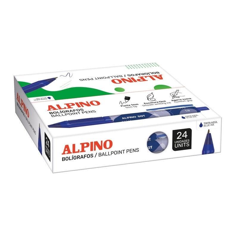 Boligrafo Alpino Dot azul caja 24 unidades BB000409