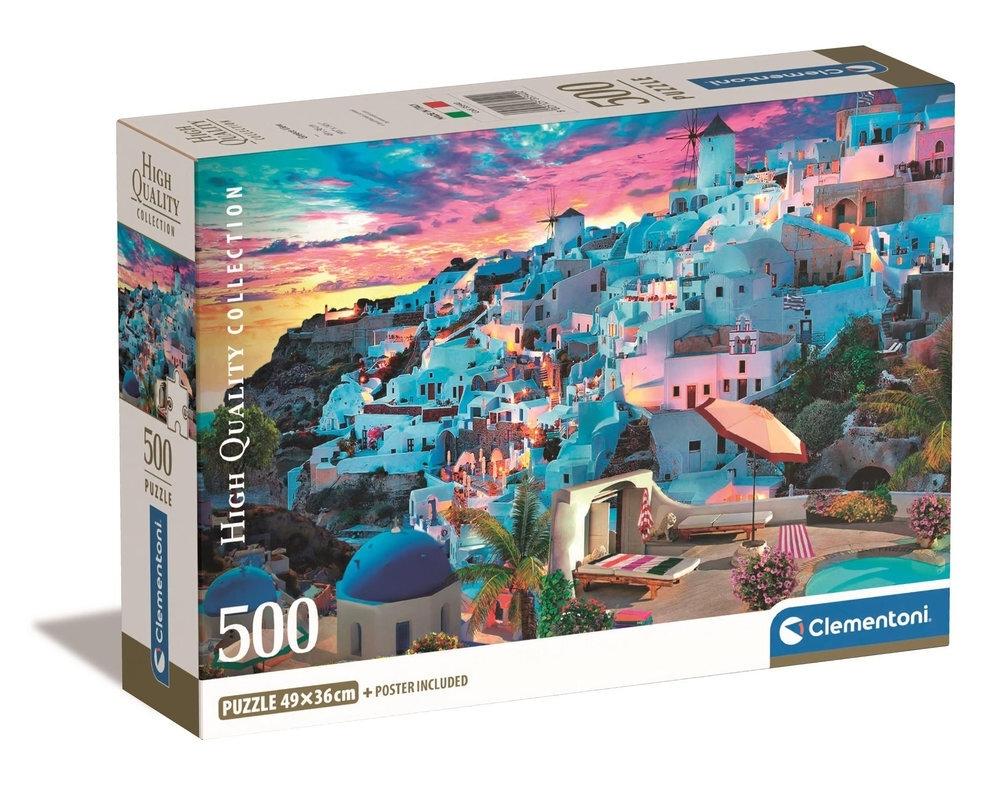 Puzzle 500 piezas Vistas de Grecia 35540 Clementoni