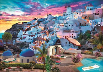Puzzle 500 piezas Vistas de Grecia 35540 Clementoni