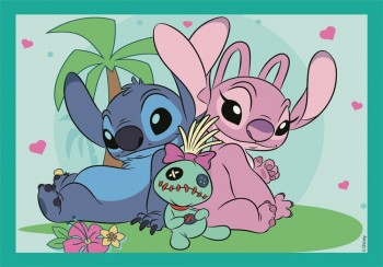 Puzzle 4 en 1 Stitch 21745 Clementoni