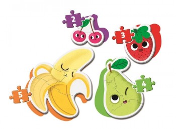 Mi primer puzzle progresivo Fruta y verdura 20815 Clementoni