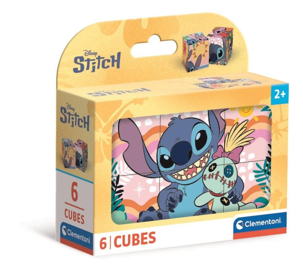 Juego de 6 cubos Stitch 40905 Clementoni