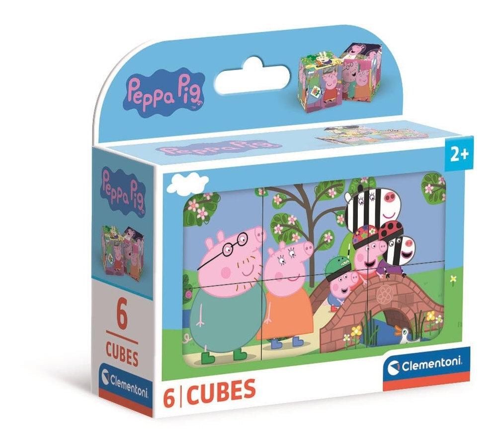 Juego de 6 cubos Peppa Pig 40659 Clementoni