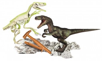 Arqueojugando Velociraptor fosforescente 55539 Clementoni