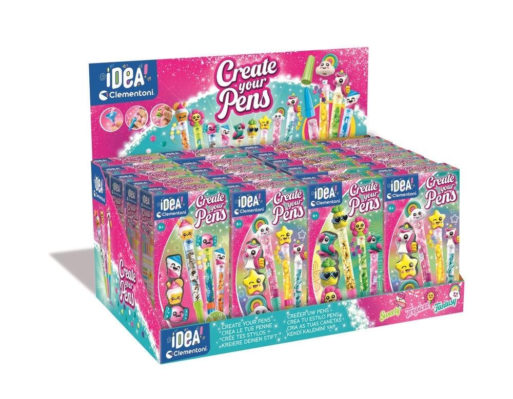 Crea tus boligrafos Kit para crear 3 boligrafos surtidos 18403 Clementoni