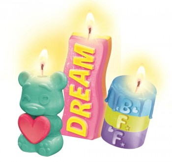 Crea tus velas Kit para crear 2 velas surtidas 18351 Clementoni