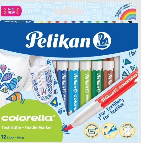 Rotulador Pelikan Colorella Textil C/12 300009188