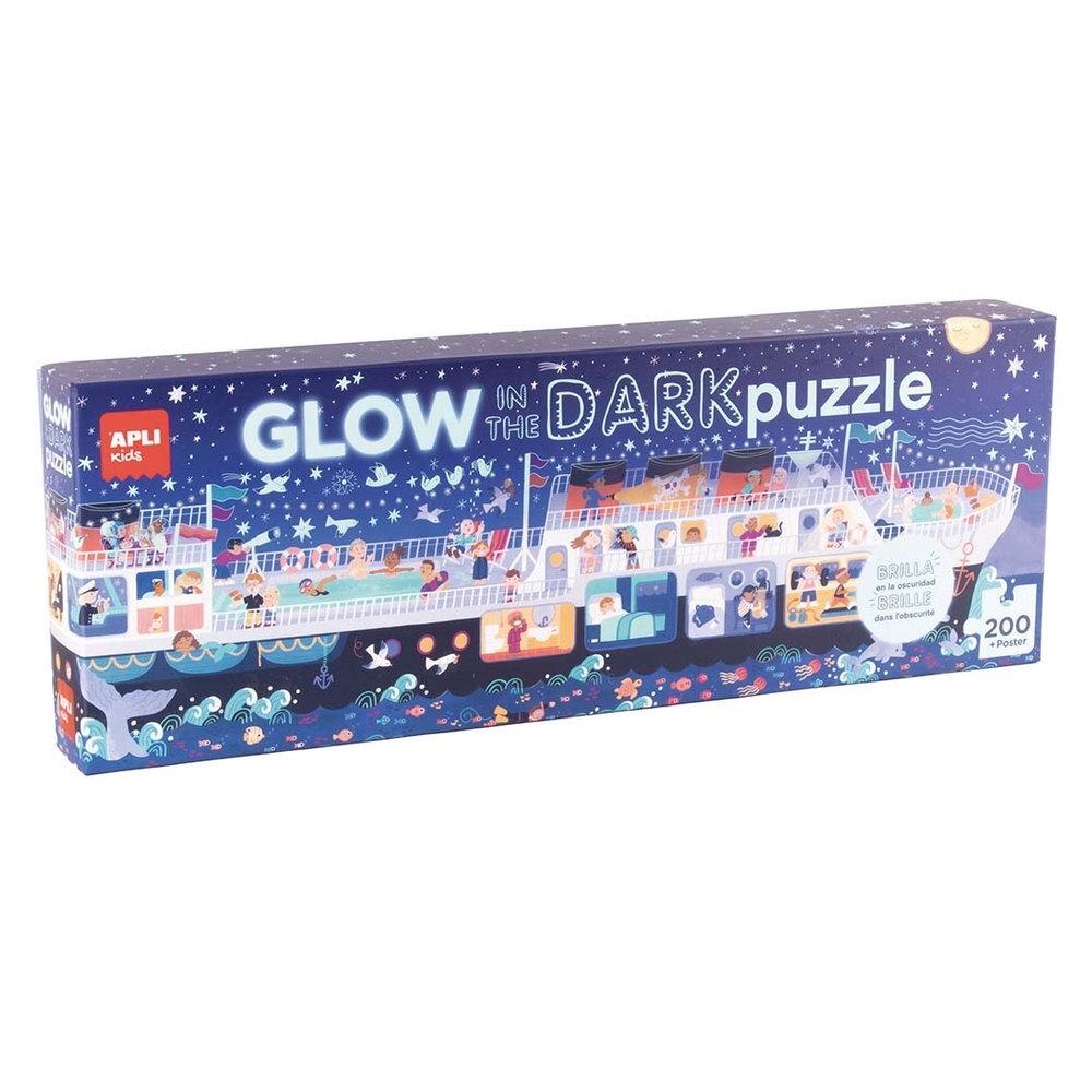 Juego Apli 20633 Puzle Glow in the dark Barco 200 piezas
