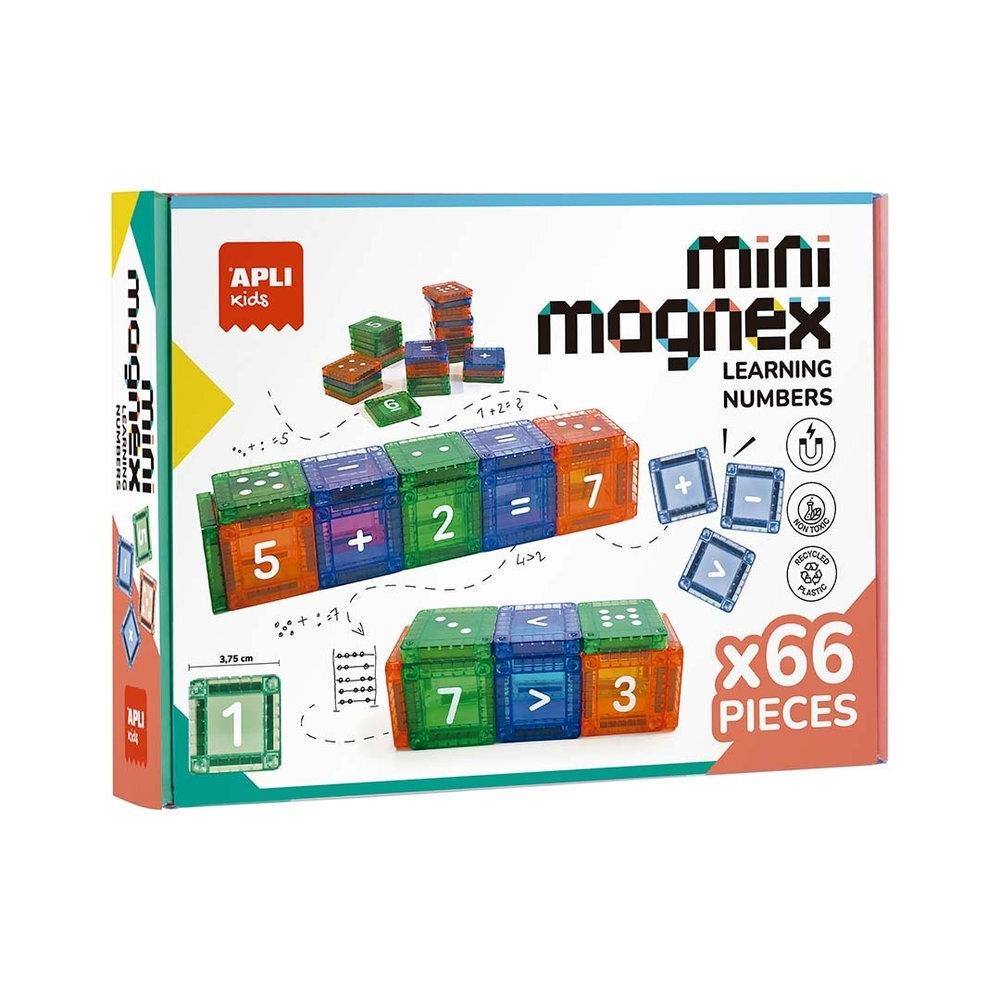 Juego Apli 20870 Mini Piezas magneticas Numeros 66 unidades