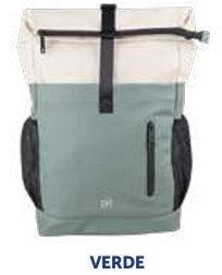 Mochila 44cm.Cierre enrollable Roll Top Urban Verde 400214842 Oxford