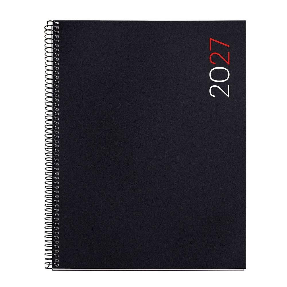 Agenda Miquelrius Anual 2027 210x270 Semana vista Pro Espiral City Negro MR25068