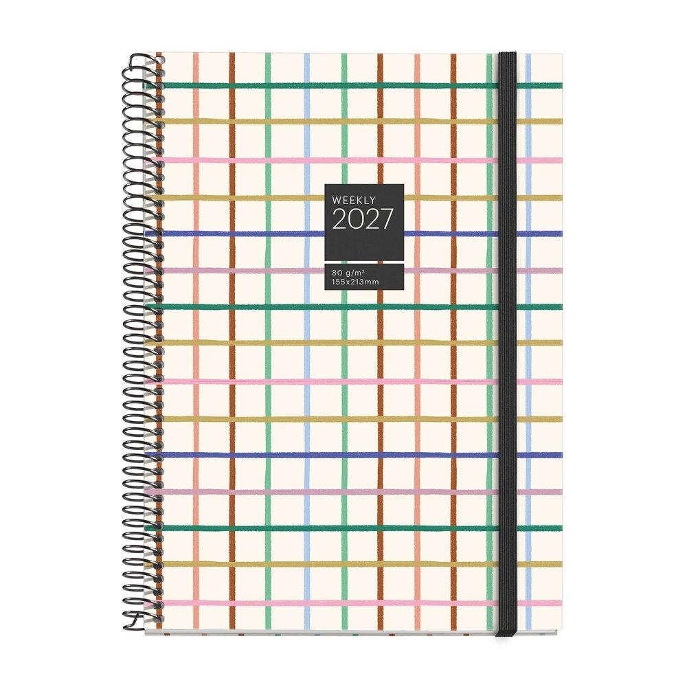 Agenda Miquelrius Anual 2027 155x213 Semana vista Plus Espiral Grid MR25273