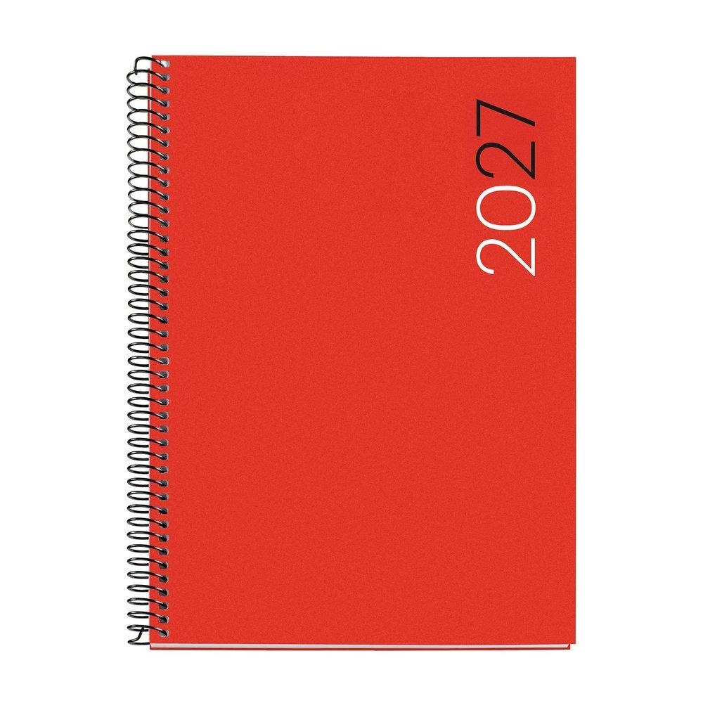 Agenda Miquelrius Anual 2027 155x213 Semana vista Plus Espiral City Rojo MR34684