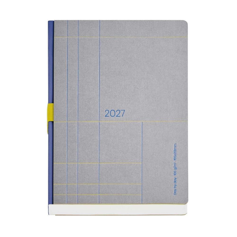 Agenda Miquelrius Anual 2027 155x213 Semana vista Plus Lineas Gris MR22789