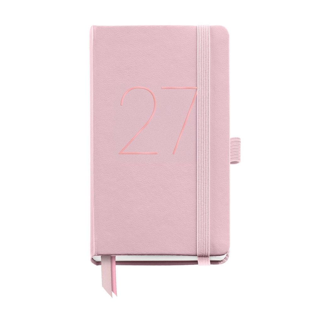 Agenda Miquelrius Anual 2027 90x140 Dia pagina Passport Chester Rigido Rosa MR31663