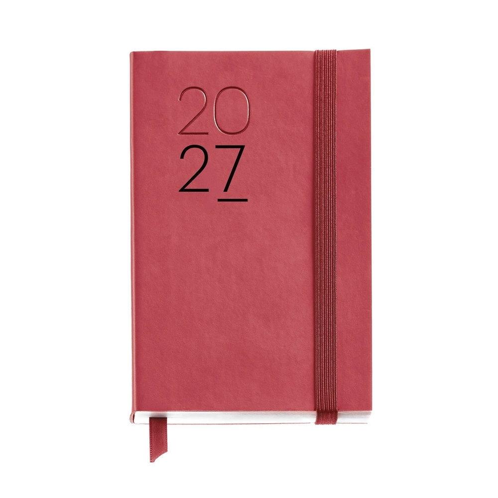Agenda Miquelrius Anual 2027 90x140 Semana vista Passport Luxor Flexible Rojo MR31694