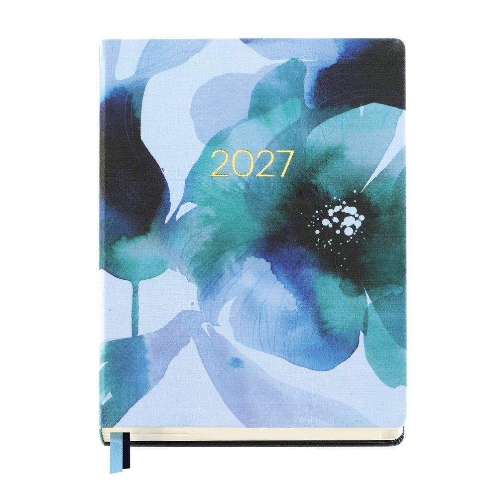 Agenda Miquelrius Anual 2027 145x195 Semana vista Journal Acuarela Indigo MR25294