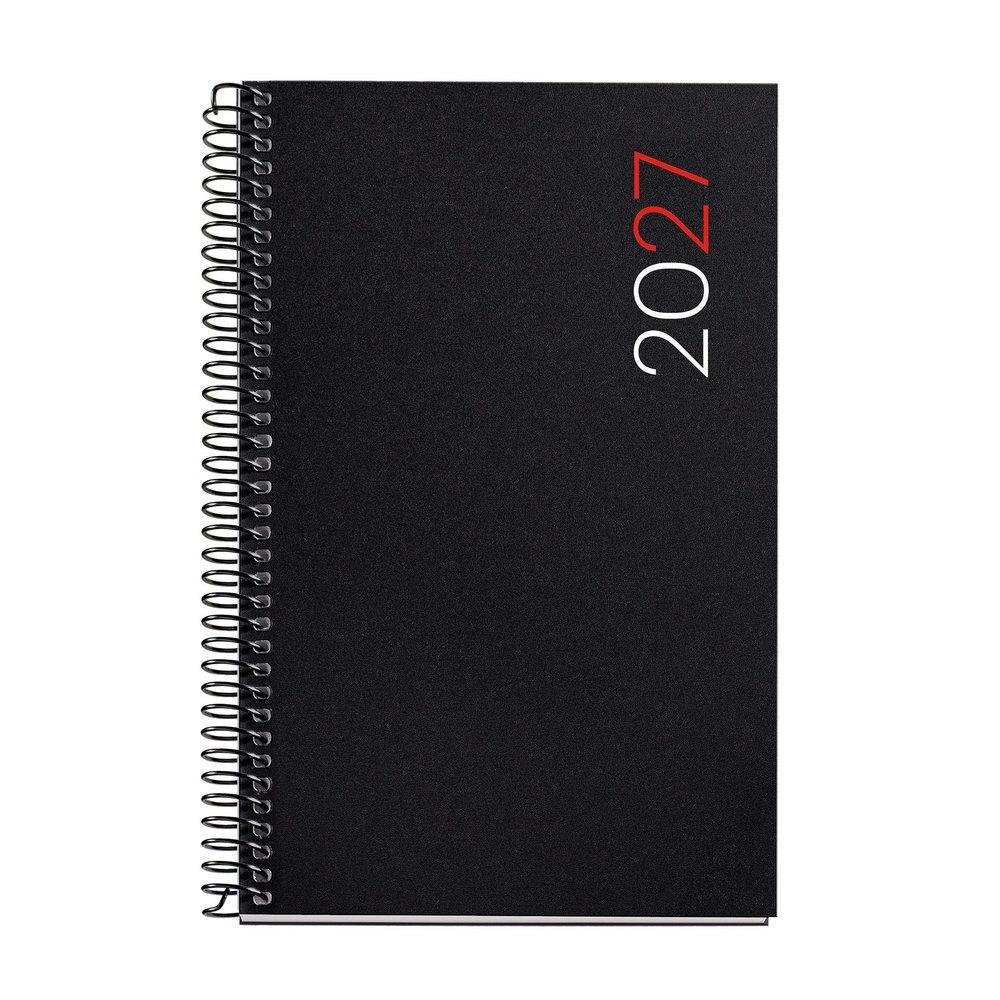 Agenda Miquelrius Anual 2027 117x182 Semana vista Activa Espiral City Negro MR38547