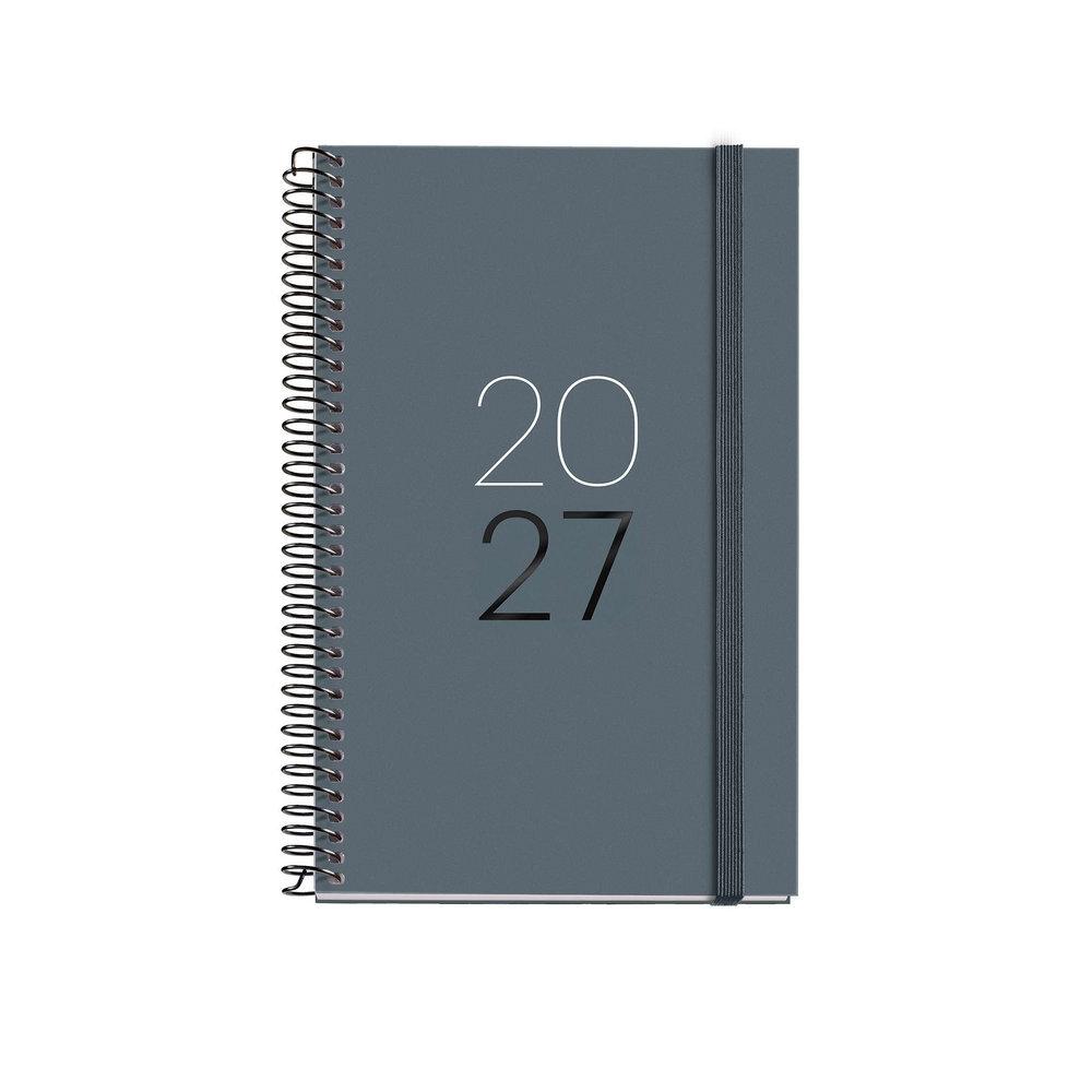Agenda Miquelrius Anual 2027 117x182 Semana vista Activa Espiral Calm Grafito MR38538