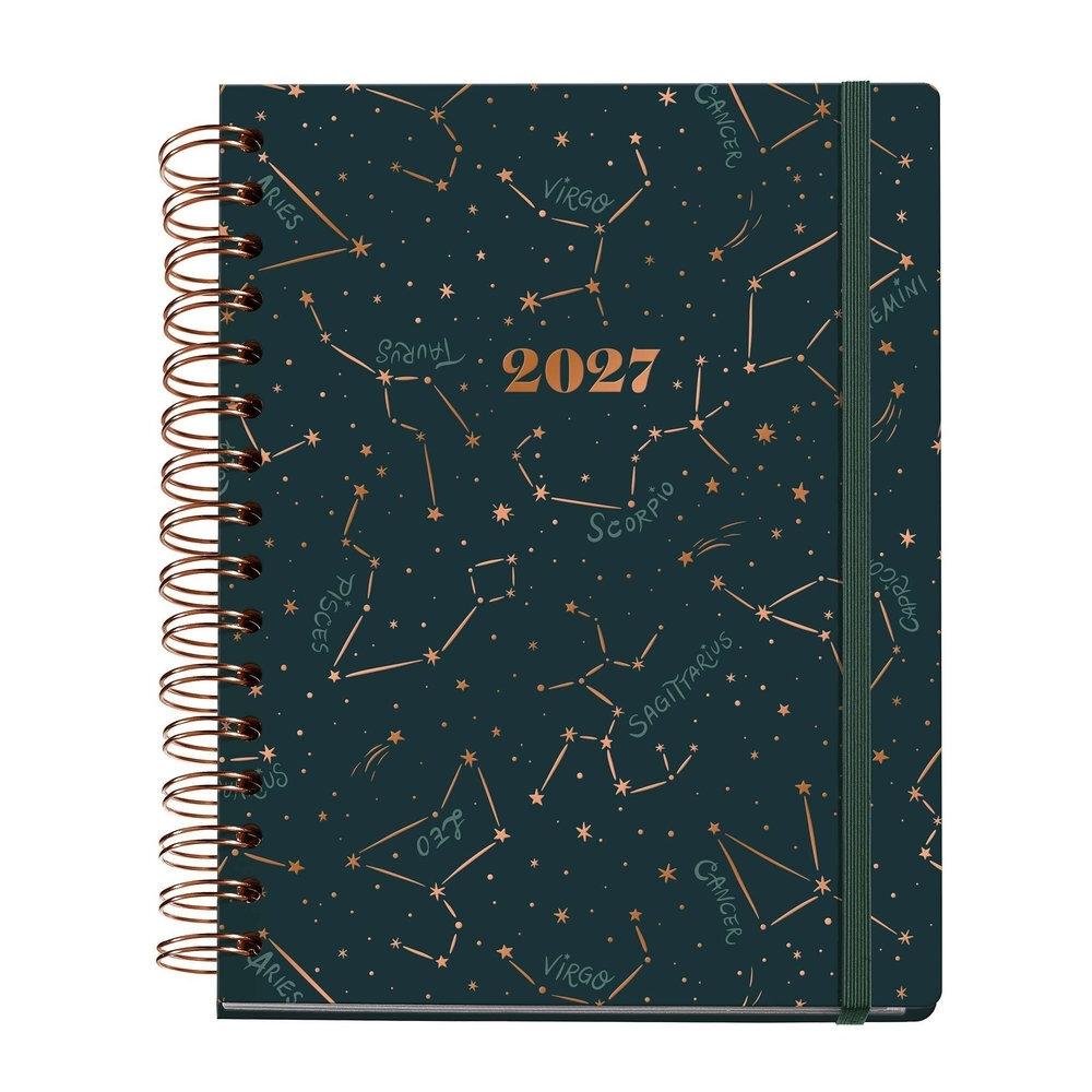 Agenda Miquelrius Anual 2027 160x218 Dia pagina Amy Suther Wire Constelaciones MR34829