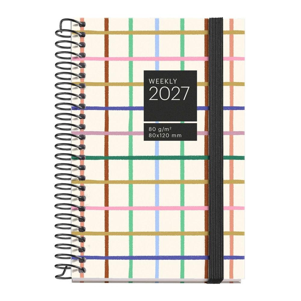 Agenda Miquelrius Anual 2027 80x120 Semana vista Caddy Espiral Grid MR39182