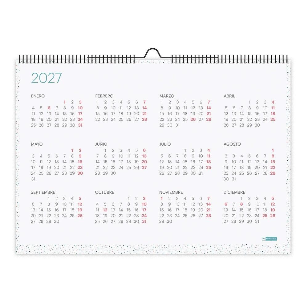 Calendario anual Miquelrius 2027 MR28446 Pared para escribir A3 420x296 Lovely