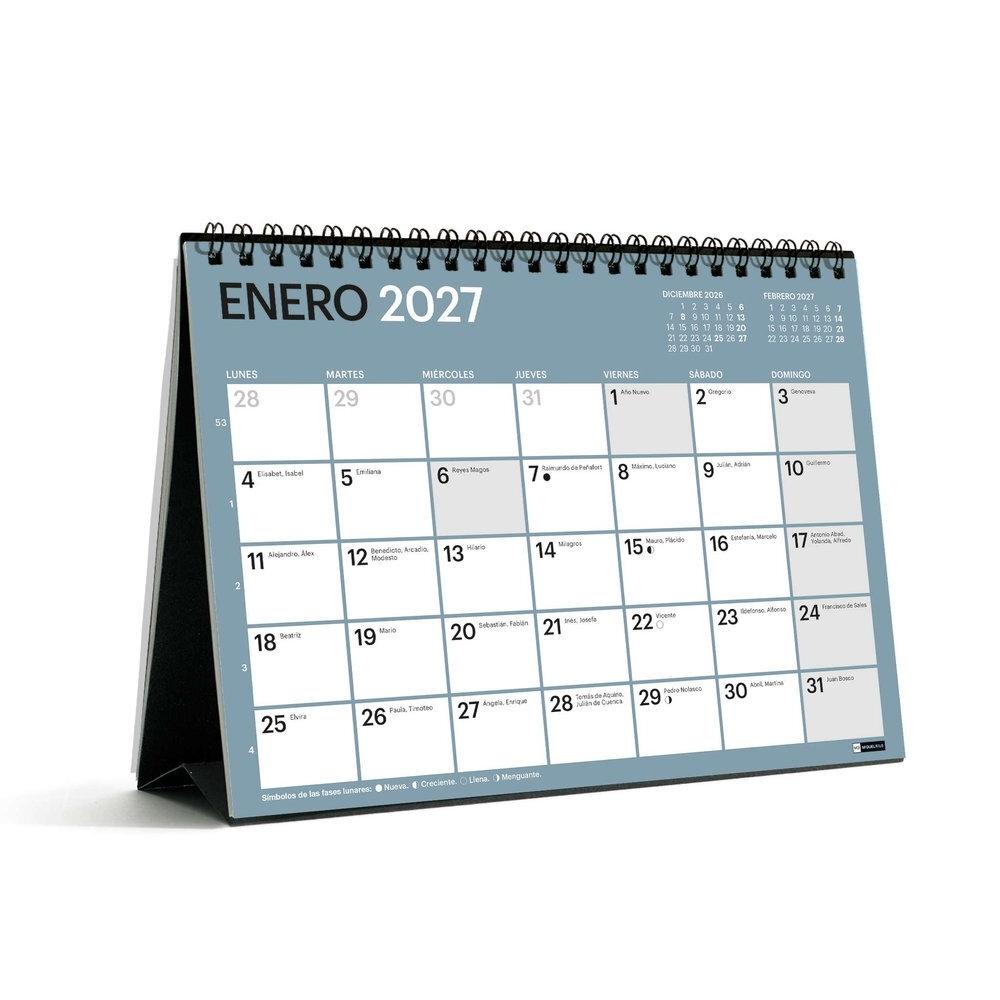 Calendario anual Miquelrius 2027 MR28418 Mesa para escribir A5 210x149 Chromat